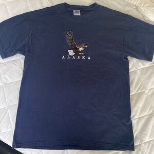 Delta pro weight tee shirt adult size medium blue embroidered shirt